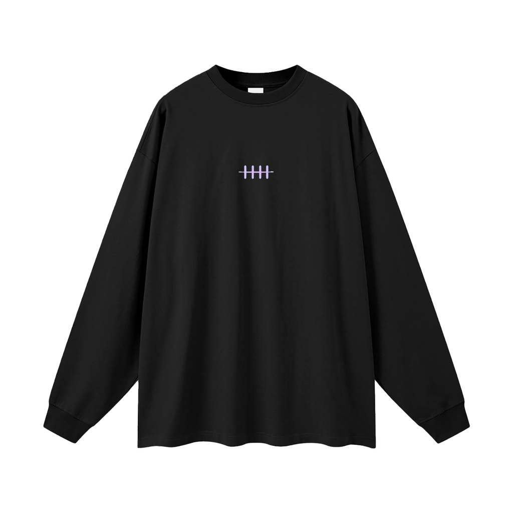 Oversized Long Sleeve T-Shirt - Pain