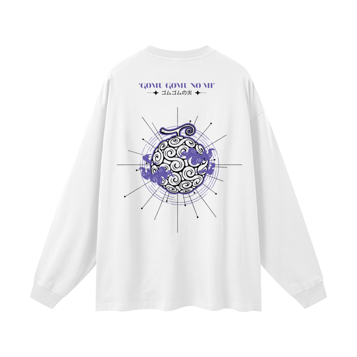 Oversized Long Sleeve T-Shirt - Gomu gomu no mi