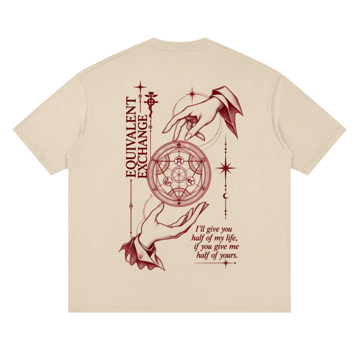 Streetwear T-Shirt 190gsm - Equivalent Exchange - FMAB