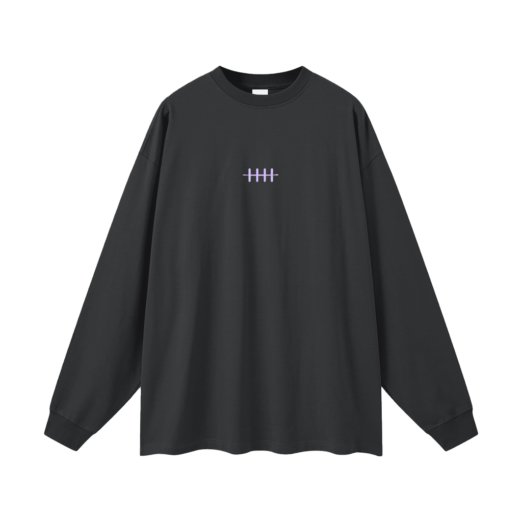 Oversized Long Sleeve T-Shirt - Pain