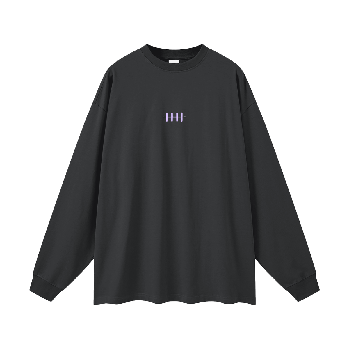 Oversized Long Sleeve T-Shirt - Pain