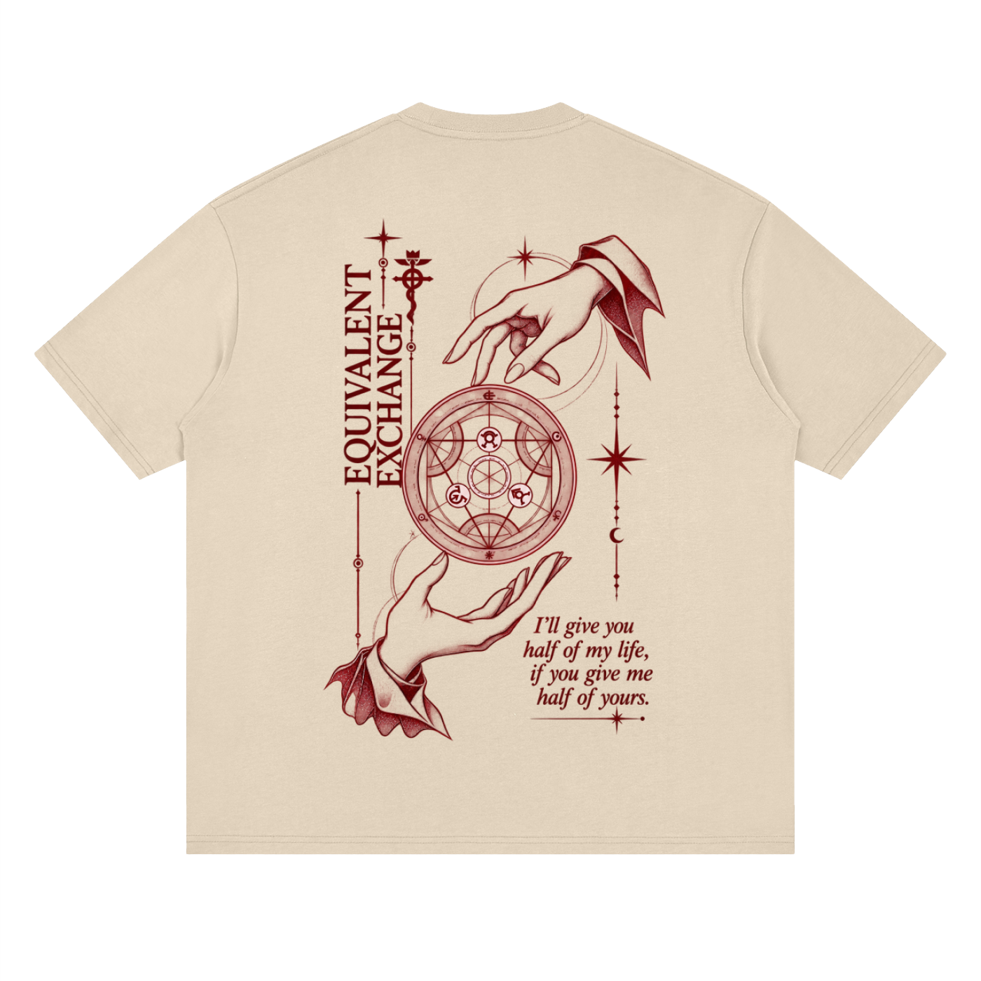 Streetwear T-Shirt 190gsm - Equivalent Exchange - FMAB