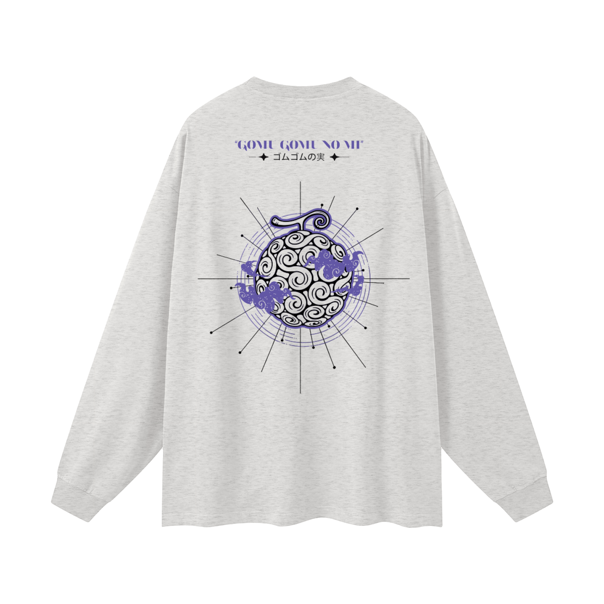 Oversized Long Sleeve T-Shirt - Gomu gomu no mi