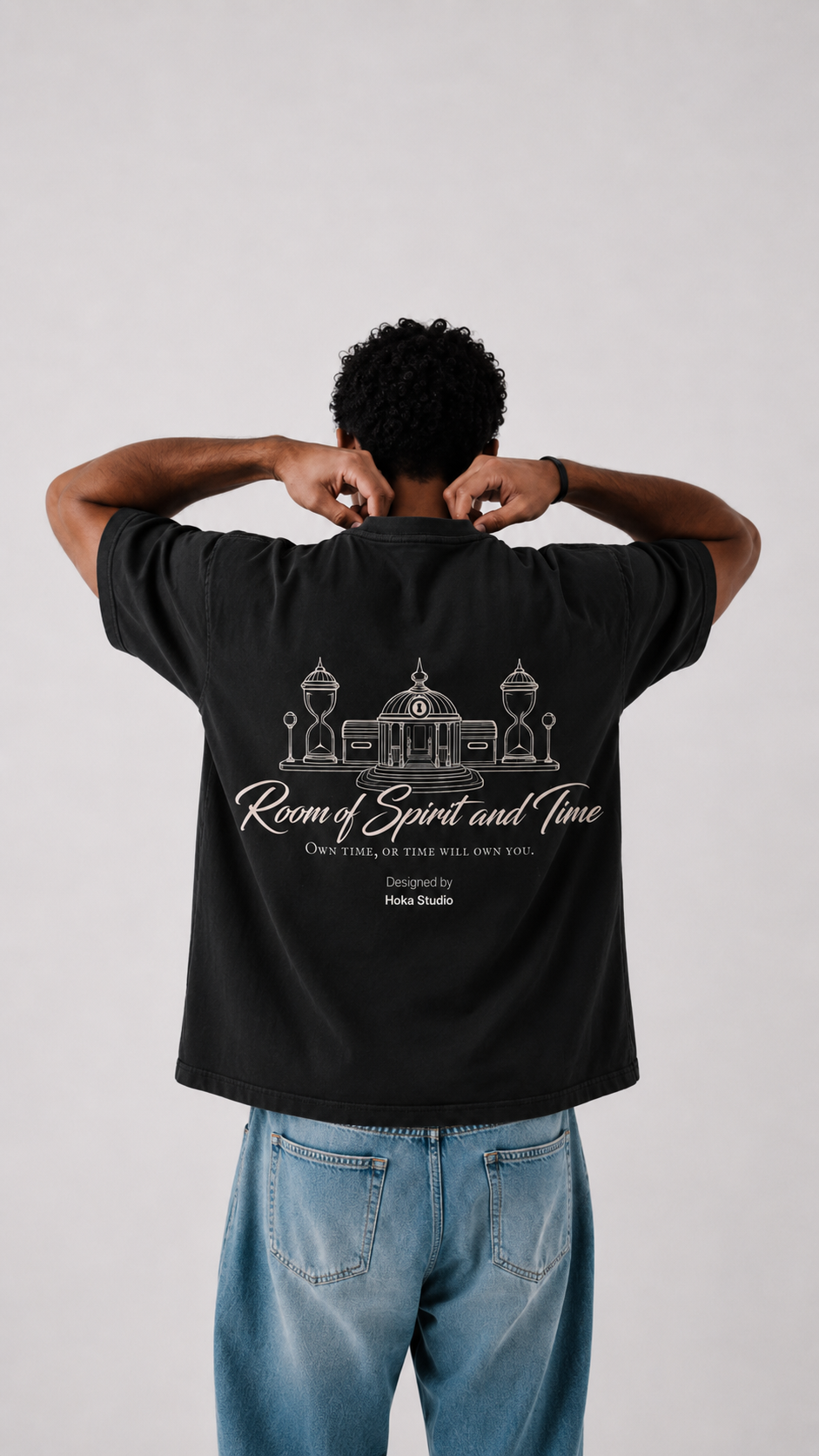 Streetwear Loose Drop Shoulder T-Shirt - Stanza dello spirito e del tempo